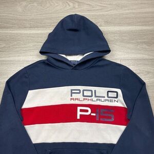 Polo Ralph Lauren Hoodie Mens Medium Blue P-15 Team USA Olympic